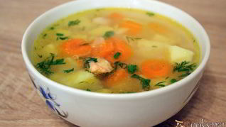 Рецепт Легкого супа из форели с картофелем