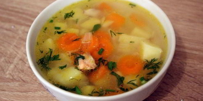 Рецепт легкого супа из форели с картофелем