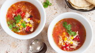 Рецепт Мексиканского супа с курицей и рисом