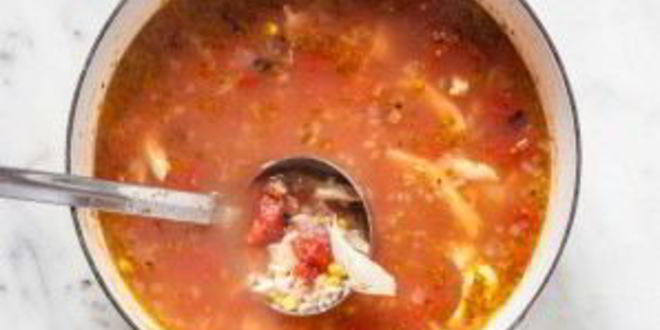 Рецепт мексиканского супа с курицей и рисом