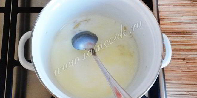 Рецепт молочного супа с вермишелью