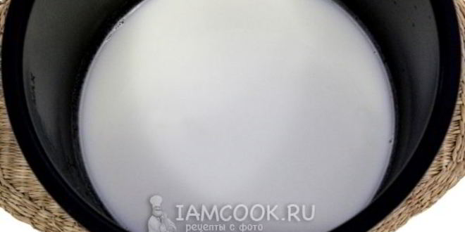 Рецепт молочного супа в мультиварке