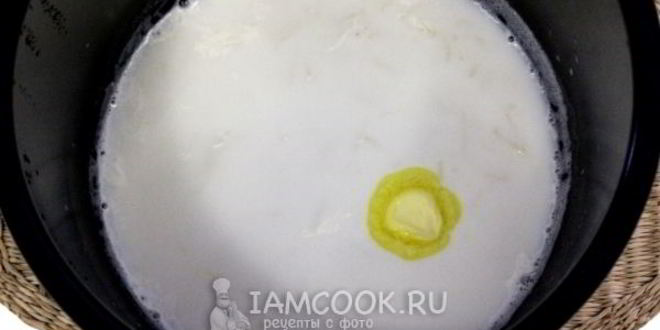 Рецепт молочного супа в мультиварке