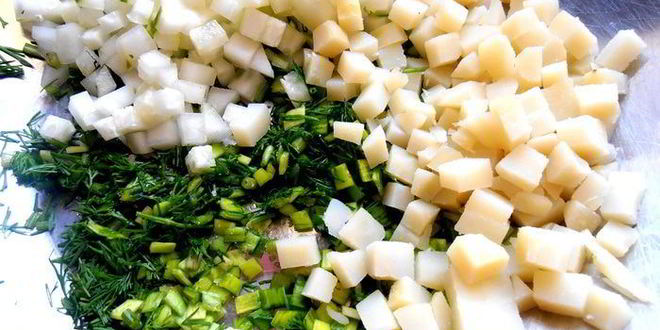 Рецепт деревенской окрошки на березовом соке