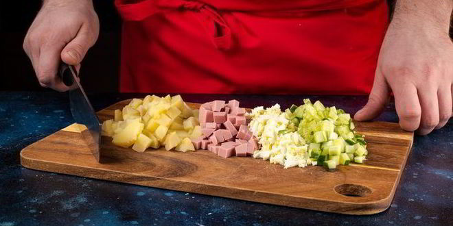 Рецепт летней окрошки на воде