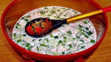 Рецепт Окрошки для похудения