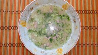 Рецепт Окрошки на бульоне