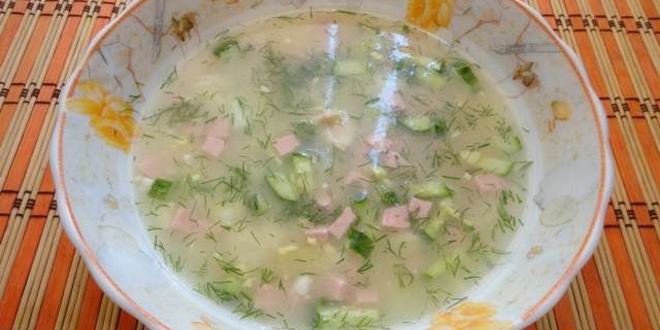 Рецепт окрошки на бульоне