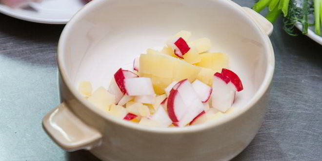 Рецепт окрошки на имбирном квасе