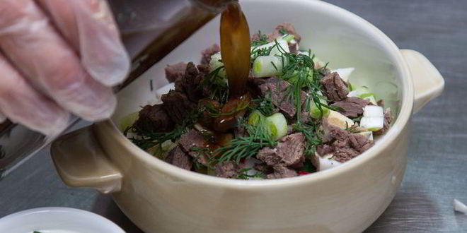 Рецепт окрошки на имбирном квасе