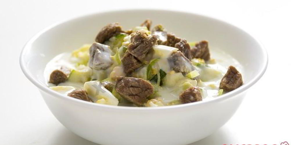 Как приготовить окрошку на кефире с говядиной