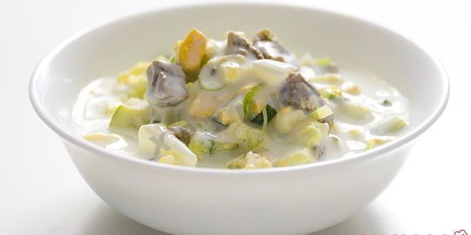 Рецепт окрошки на кефире с говядиной