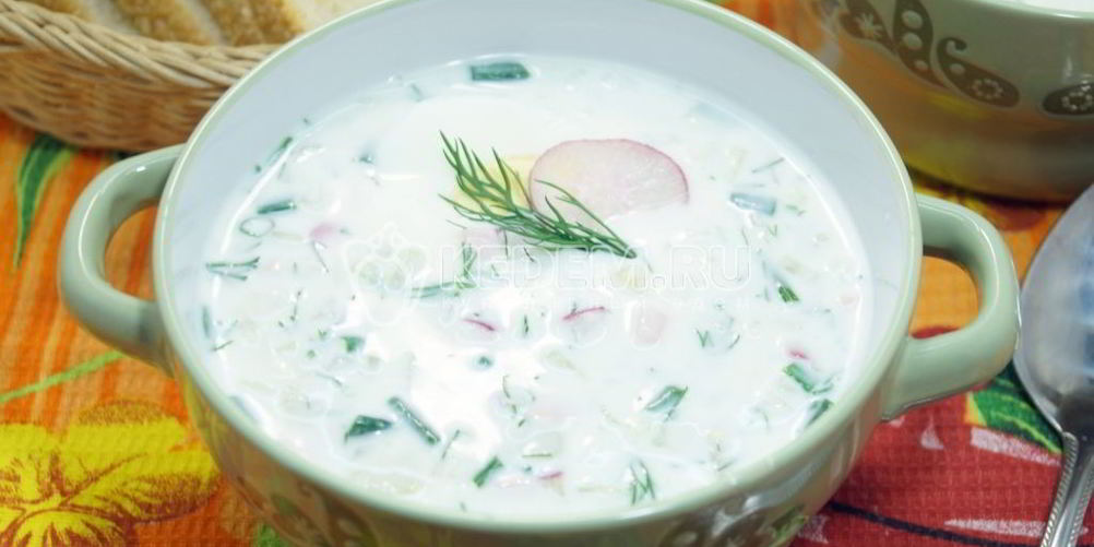 Как приготовить окрошку на кефире