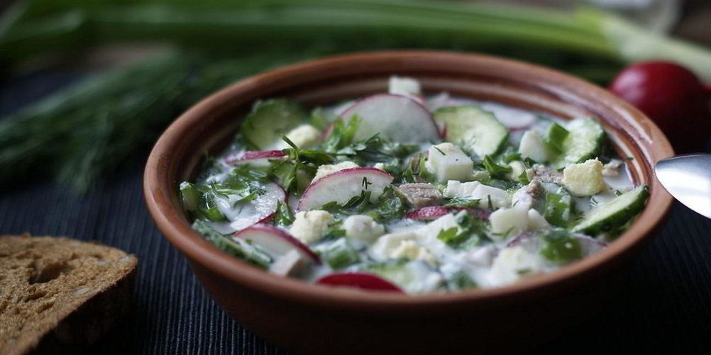 Как приготовить окрошку на квасе с редисом