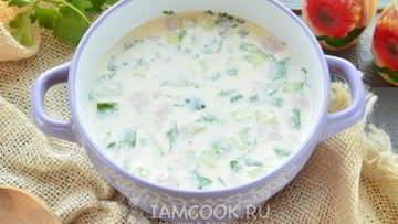 Рецепт Окрошки на майонезе и воде