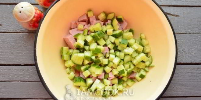 Рецепт окрошки на майонезе и воде