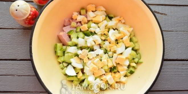 Рецепт окрошки на майонезе и воде