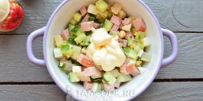 Рецепт окрошки на майонезе и воде