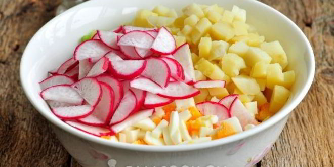 Рецепт окрошки на минералке с майонезом