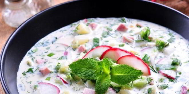 Рецепт окрошки на минералке с майонезом