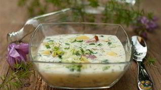 Рецепт Окрошки на сметане