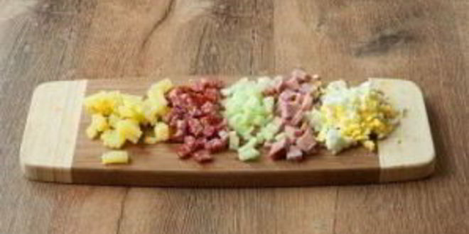 Рецепт окрошки на сметане