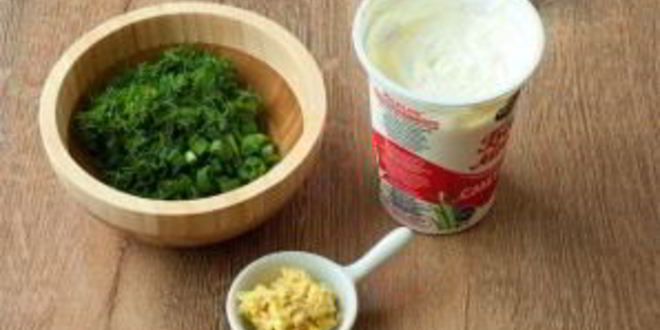 Рецепт окрошки на сметане