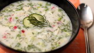 Рецепт Окрошки на тане