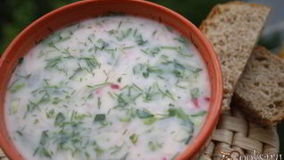 Рецепт Окрошки На терке