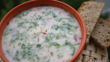 Рецепт Окрошки На терке