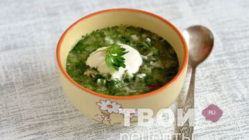 Рецепт Окрошки на воде