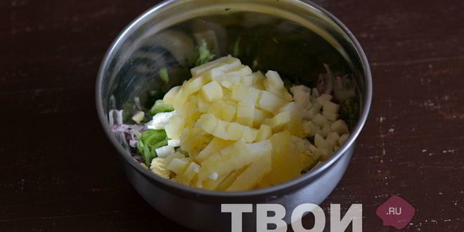 Рецепт окрошки на воде