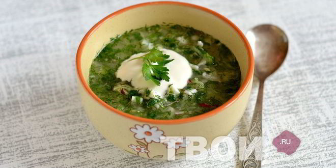 Рецепт окрошки на воде