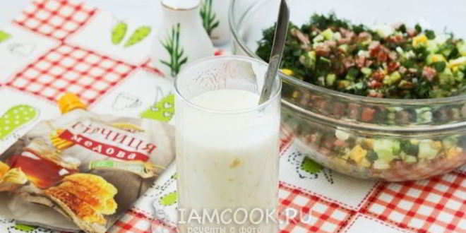 Рецепт окрошки с горчицей