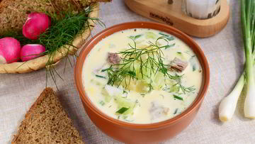 Рецепт Окрошки с говядиной