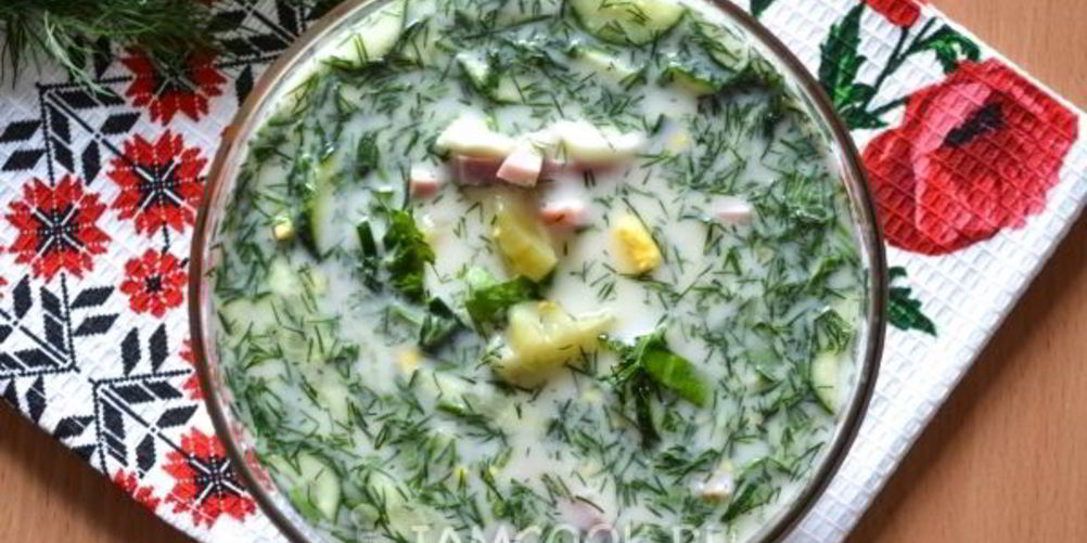 Как приготовить окрошку с колбасой на квасе