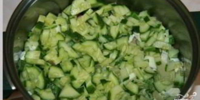 Рецепт окрошки с квасом и кефиром