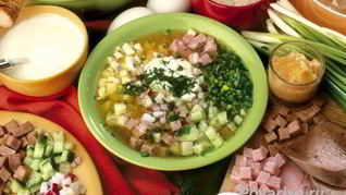Рецепт Окрошки сборной мясной