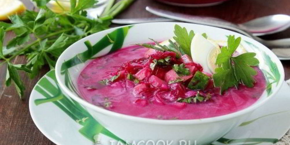 Как приготовить окрошку со свеклой