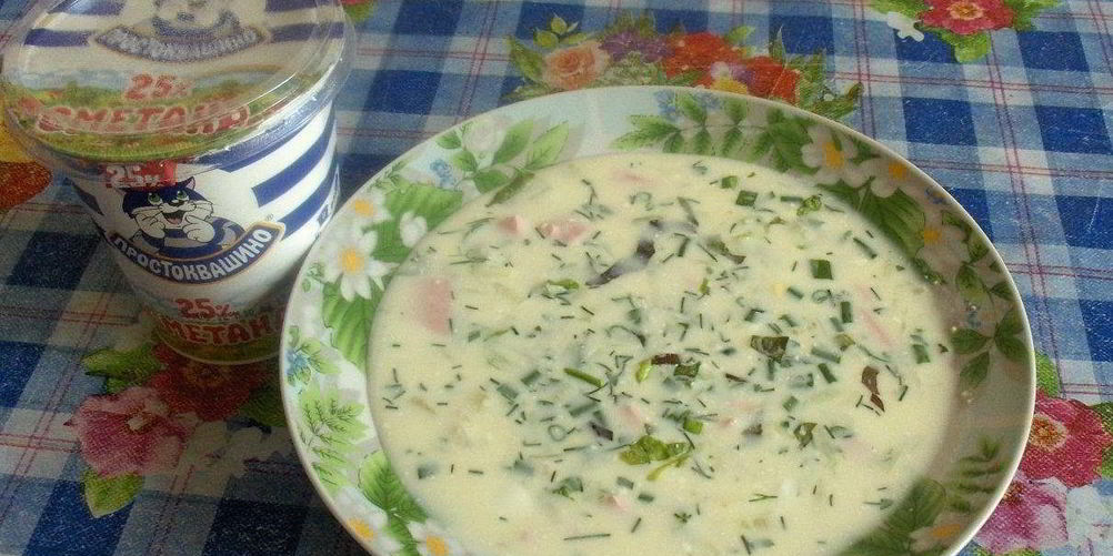 Как приготовить овощную окрошку на кефире