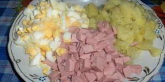 Рецепт овощной окрошки на кефире