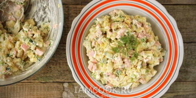 Рецепт салата окрошка