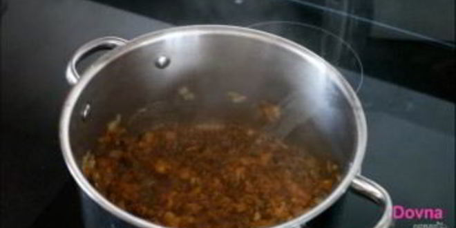 Рецепт быстрого овощной суп со свининой