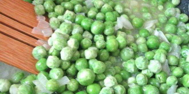 Рецепт итальянского овощной суп с пастой и зеленым горошком