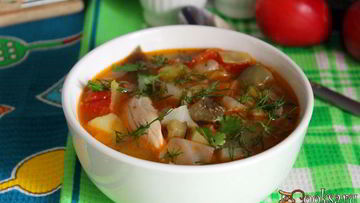 Рецепт Куриного супа с осенними овощами