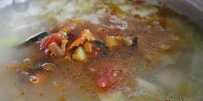 Рецепт куриного супа с осенними овощами