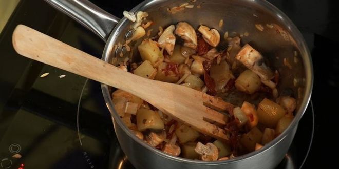 Рецепт минестроне с грибами и колбасками чорисо