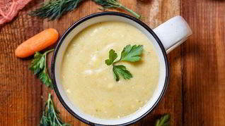 Рецепт Овощного крема-супа с козьим сыром