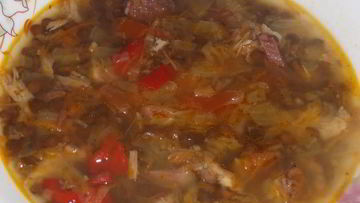 Рецепт Овощного супа из чечевицы