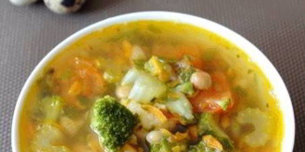 Как приготовить овощной суп с фасолью на курином бульоне